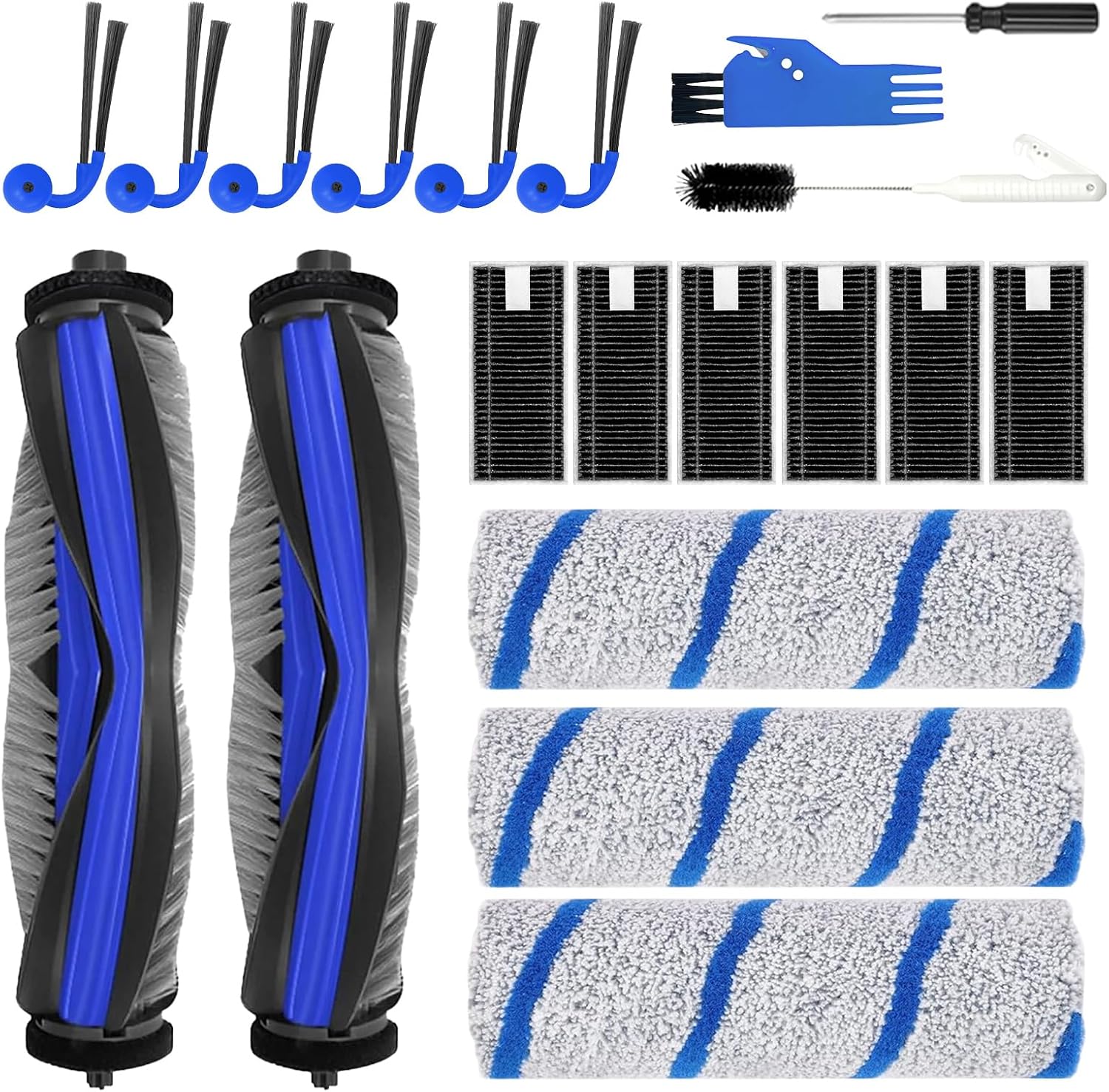 Kit de 20 pièces de rechange, rouleaux de lavage inclus (Ecovacs Deebot X11 OmniCyclone, X11 Pro Omni)
