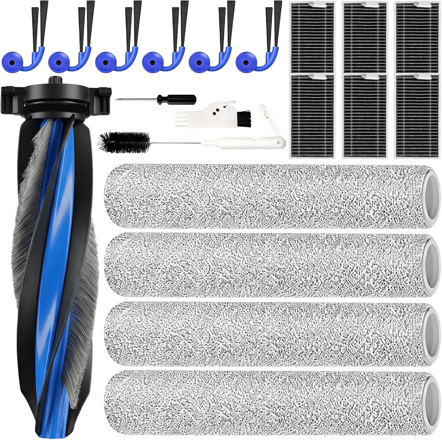 Kit de 20 pièces de rechange, rouleaux de lavage inclus (Ecovacs Deebot X12 OmniCyclone, T90 Pro Omni)