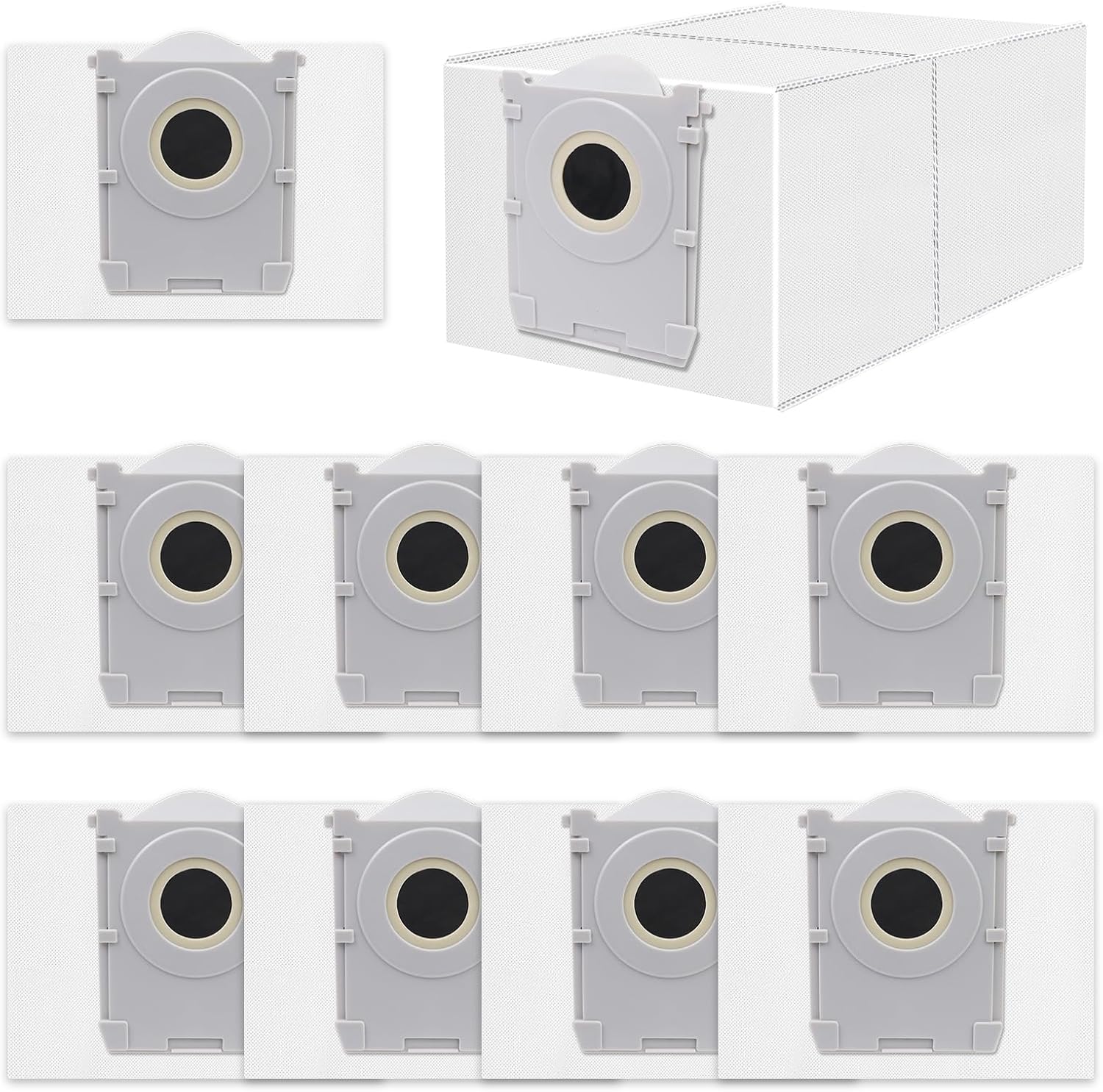 Lot de 10 sacs à poussière 3L, charbon actif (Ecovacs Deebot T50 Omni/Pro Omni Gen2/Gen3)
